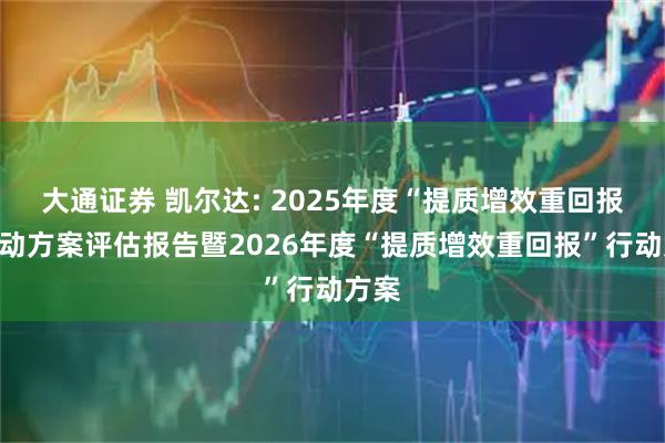 大通证券 凯尔达: 2025年度“提质增效重回报”行动方案评估报告暨2026年度“提质增效重回报”行动方案